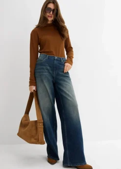 Sale Wide-Leg-Jeans High Waist Damen Bekleidung·Shirts & Tops|Jeans