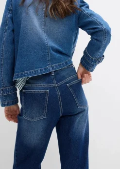 Damen bonprix Bekleidung·Shirts & Tops|Jeans|Wide-Leg-Jeans High Waist