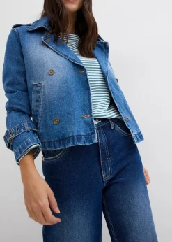 Damen bonprix Bekleidung·Shirts & Tops|Jeans|Wide-Leg-Jeans High Waist