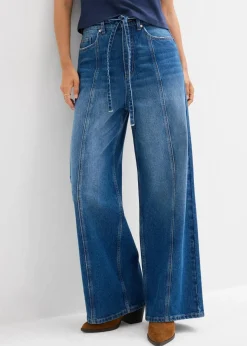 Wide-Leg-Jeans High Waist Damen Bekleidung·Shirts & Tops|Jeans
