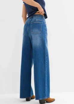 Wide-Leg-Jeans High Waist Damen Bekleidung·Shirts & Tops|Jeans