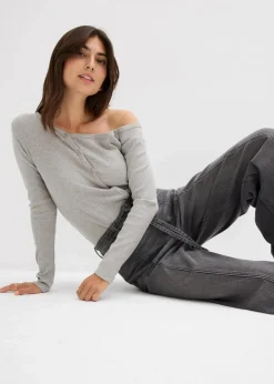 Damen bonprix Jeans|Bekleidung·Shirts & Tops|Wide-Leg-Jeans High Waist