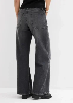 Wide-Leg-Jeans, High Waist Damen Kurzgrößen|Jeans