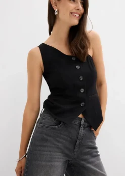 Wide-Leg-Jeans, High Waist Damen Kurzgrößen|Jeans