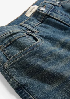 Damen bonprix Kurzgrößen|Jeans|Wide-Leg-Jeans, High Waist