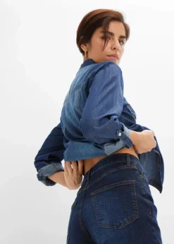 Damen bonprix Bekleidung·Shirts & Tops|Jeans|Wide-Leg-Jeans, High Waist