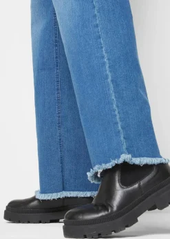 Damen bonprix Bekleidung·Shirts & Tops|Jeans|Wide-Leg-Jeans High Waist