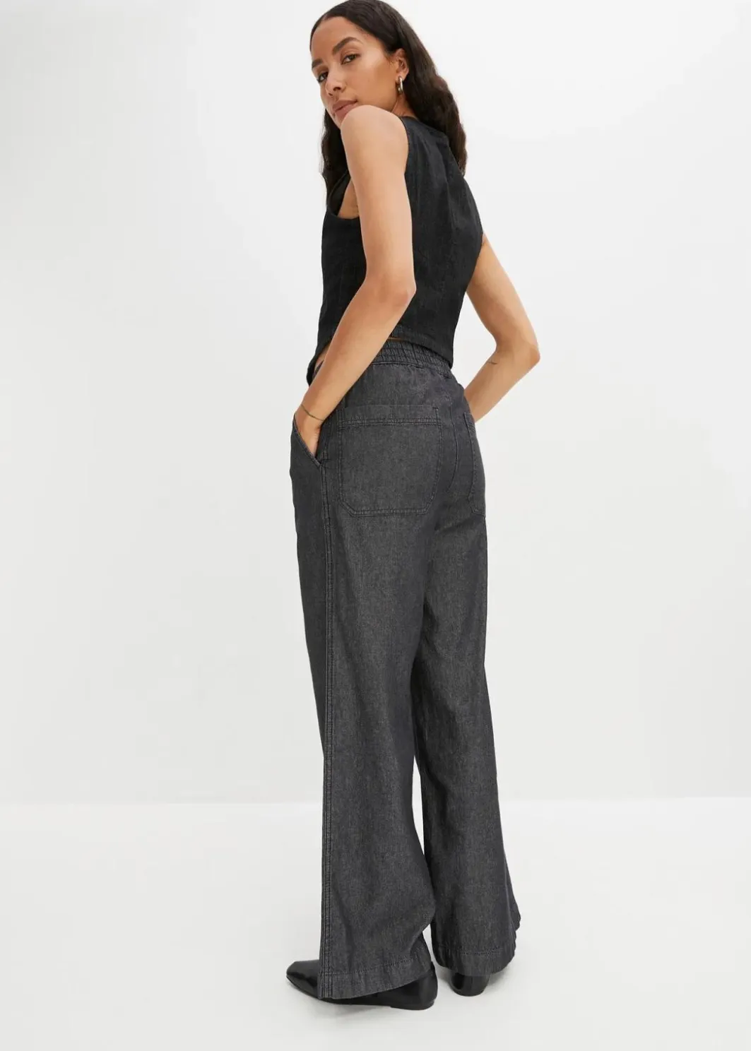 Sale Wide-Leg-Jeans, High Waist Damen Bekleidung·Shirts & Tops|Jeans
