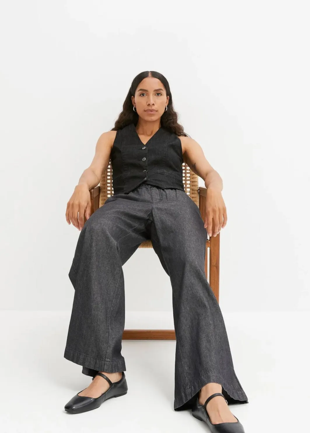 Sale Wide-Leg-Jeans, High Waist Damen Bekleidung·Shirts & Tops|Jeans