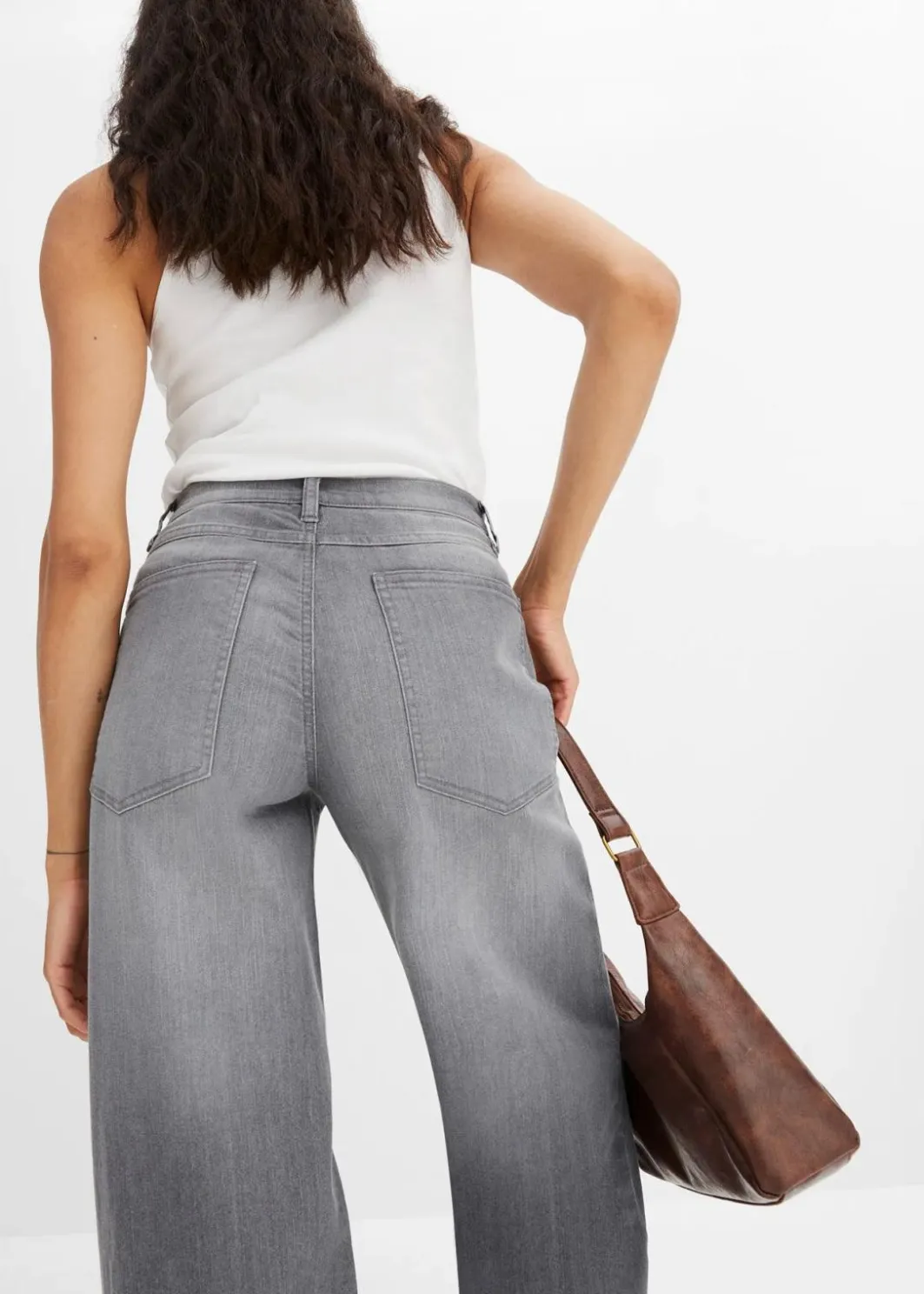 Clearance Wide-Leg-Jeans, High Waist Damen Kurzgrößen|Jeans