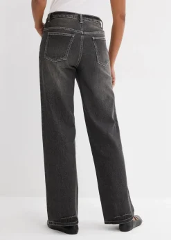 Wide-Leg-Jeans High Waist Damen Jeans|Bekleidung·Shirts & Tops