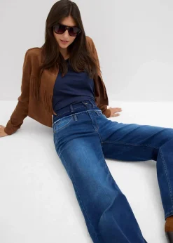 Clearance Wide-Leg-Jeans High Waist Damen Jeans|Bekleidung·Shirts & Tops