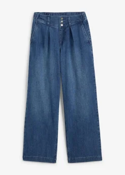 Outlet Wide-Leg-Jeans High Waist, Bequembund Damen Jeans|Bekleidung·Shirts & Tops