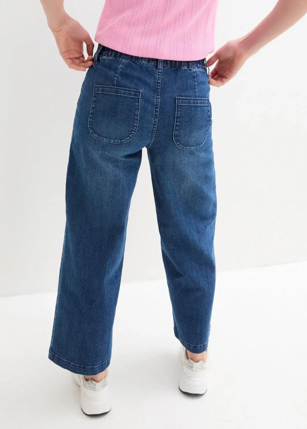 Outlet Wide-Leg-Jeans High Waist, Bequembund Damen Jeans|Bekleidung·Shirts & Tops