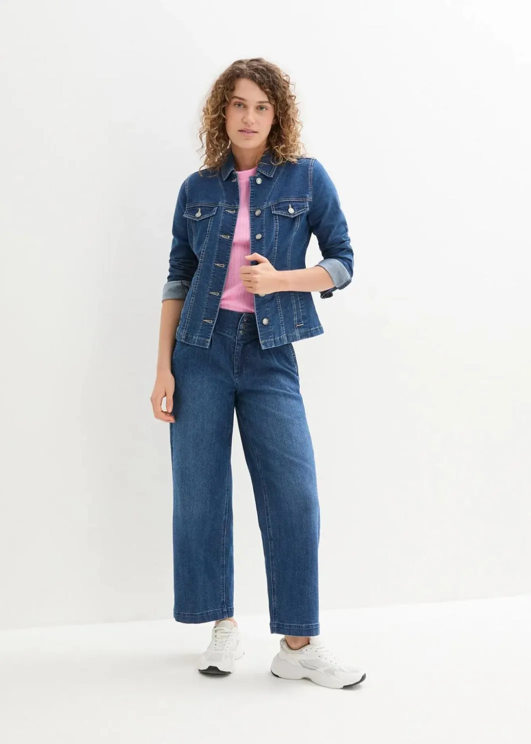 Outlet Wide-Leg-Jeans High Waist, Bequembund Damen Jeans|Bekleidung·Shirts & Tops