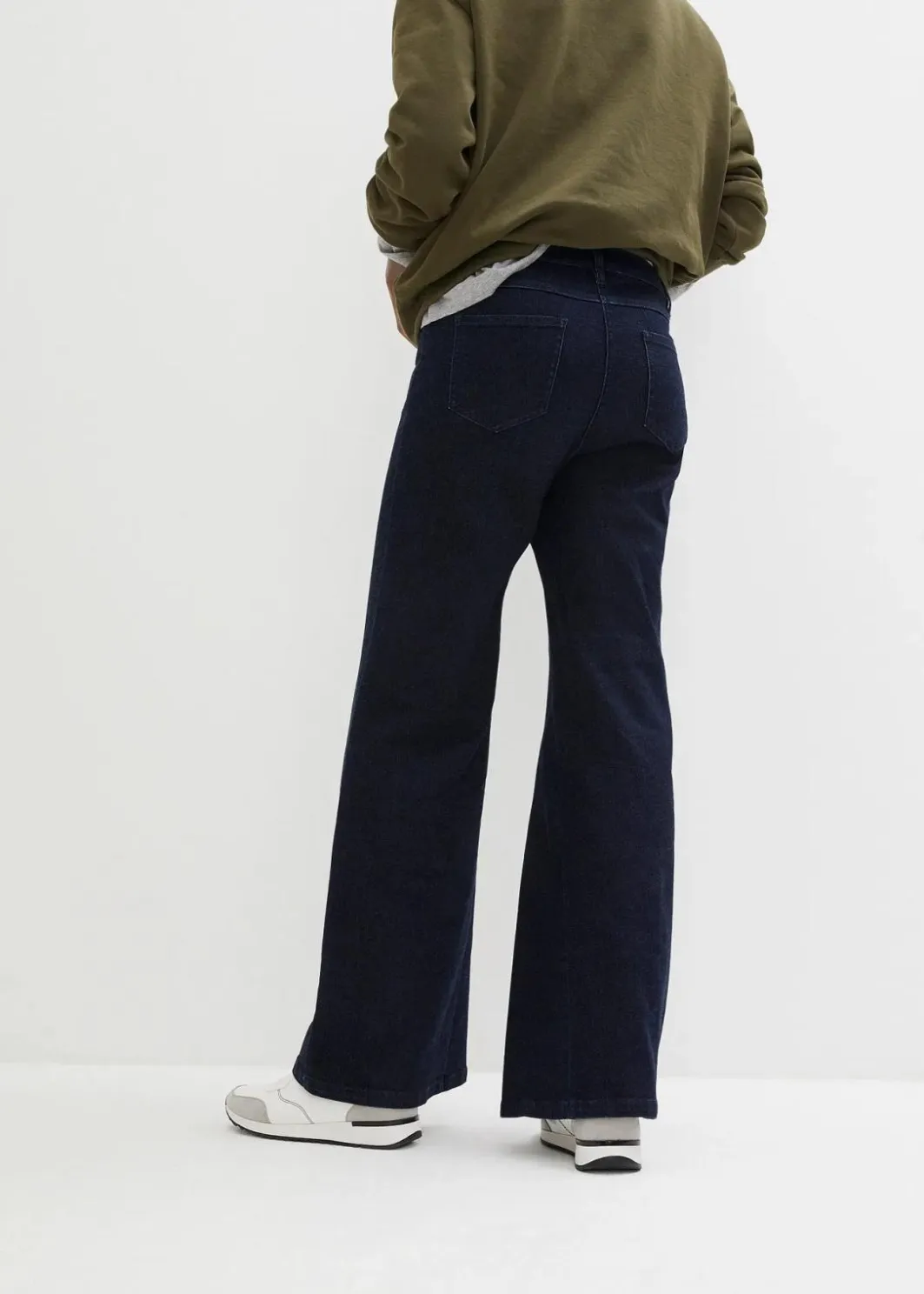 Wide-Leg-Jeans High Waist, Bequembund Damen Kurzgrößen|Bekleidung·Shirts & Tops