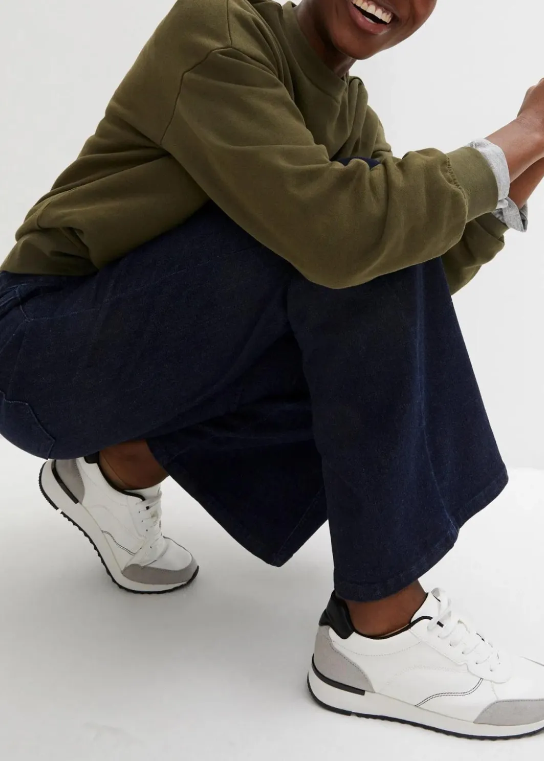 Wide-Leg-Jeans High Waist, Bequembund Damen Kurzgrößen|Bekleidung·Shirts & Tops
