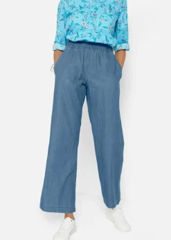 Damen bonprix Jeans|Bekleidung·Shirts & Tops|Wide-Leg-Jeans, High Waist, Bequembund