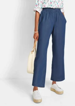 Damen bonprix Bekleidung·Shirts & Tops|Jeans|Wide-Leg-Jeans, High Waist, Bequembund