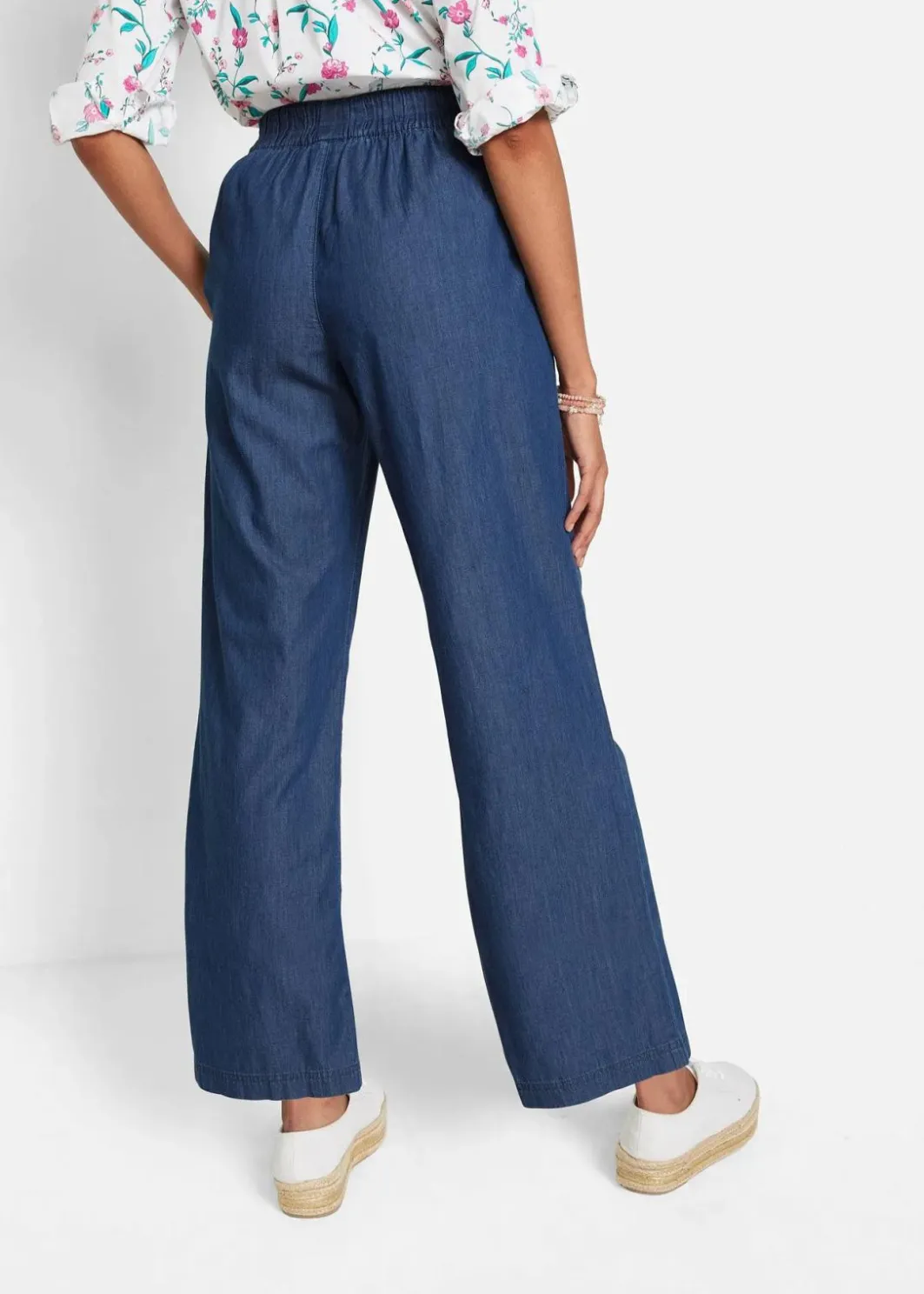 Damen bonprix Bekleidung·Shirts & Tops|Jeans|Wide-Leg-Jeans, High Waist, Bequembund