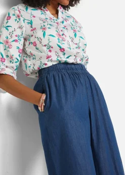 Damen bonprix Bekleidung·Shirts & Tops|Jeans|Wide-Leg-Jeans, High Waist, Bequembund