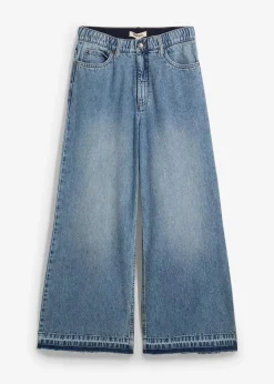 Wide-Leg-Jeans High Waist, cropped Damen Jeans