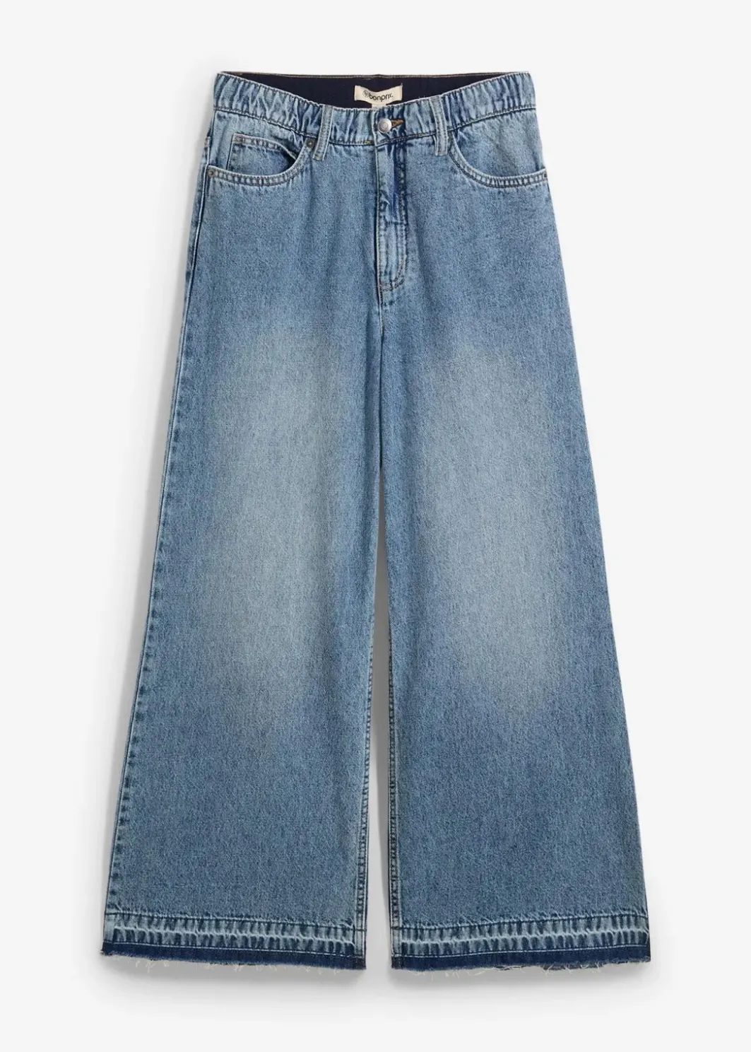 Wide-Leg-Jeans High Waist, cropped Damen Jeans
