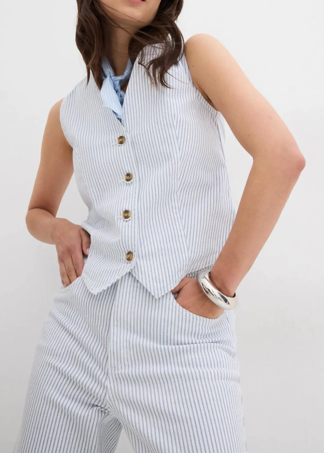 New Wide-Leg-Jeans High Waist, cropped Damen Bekleidung·Shirts & Tops|Jeans