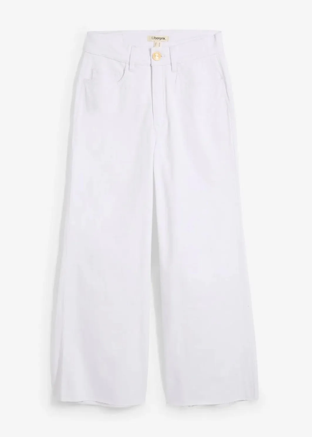 Damen bonprix Bekleidung·Shirts & Tops|Jeans|Wide-Leg-Jeans, High Waist, cropped