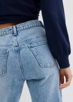 Wide-Leg-Jeans, High Waist, full Length Damen Kurzgrößen|Bekleidung·Shirts & Tops