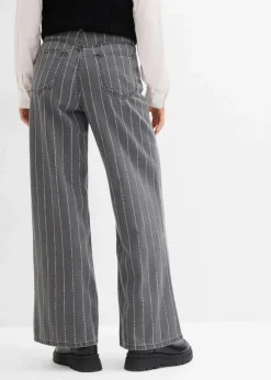 Discount Wide-Leg-Jeans High Waist mit Destroyed Effekten Damen Bekleidung·Shirts & Tops|Jeans