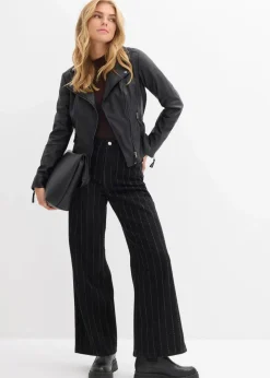 Outlet Wide-Leg-Jeans High Waist mit Destroyed Effekten Damen Jeans|Bekleidung·Shirts & Tops