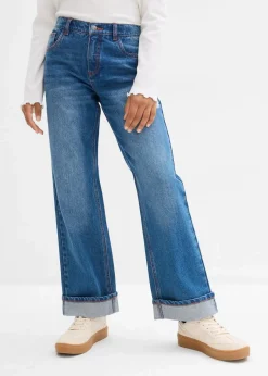 Clearance Wide-Leg-Jeans Low Waist Kinder Mädchen 9-16 Jahre·Jeans
