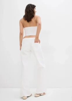 Wide-Leg-Jeans, Low Waist Damen Kurzgrößen|Bekleidung·Shirts & Tops