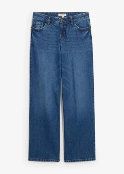 Outlet Wide-Leg-Jeans Mid Waist Damen Jeans|Kurzgrößen
