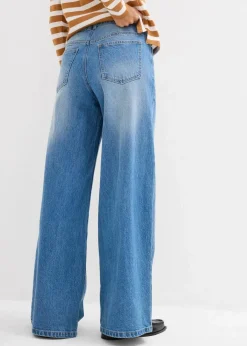 Outlet Wide-Leg-Jeans Mid Waist Damen Kurzgrößen|Bekleidung·Shirts & Tops