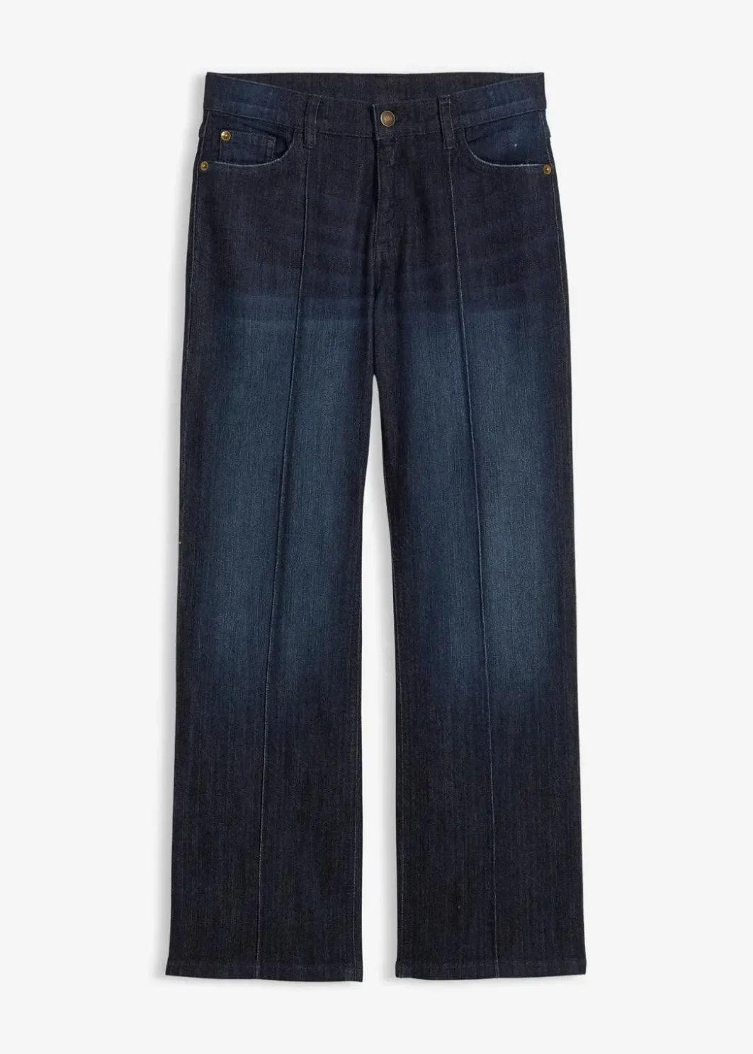 Kinder bonprix Mädchen 9-16 Jahre·Jeans|Wide-Leg-Jeans Mid Waist