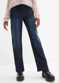 Kinder bonprix Mädchen 9-16 Jahre·Jeans|Wide-Leg-Jeans Mid Waist