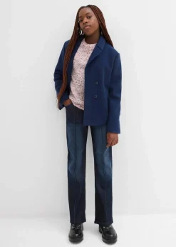 Kinder bonprix Mädchen 9-16 Jahre·Jeans|Wide-Leg-Jeans Mid Waist