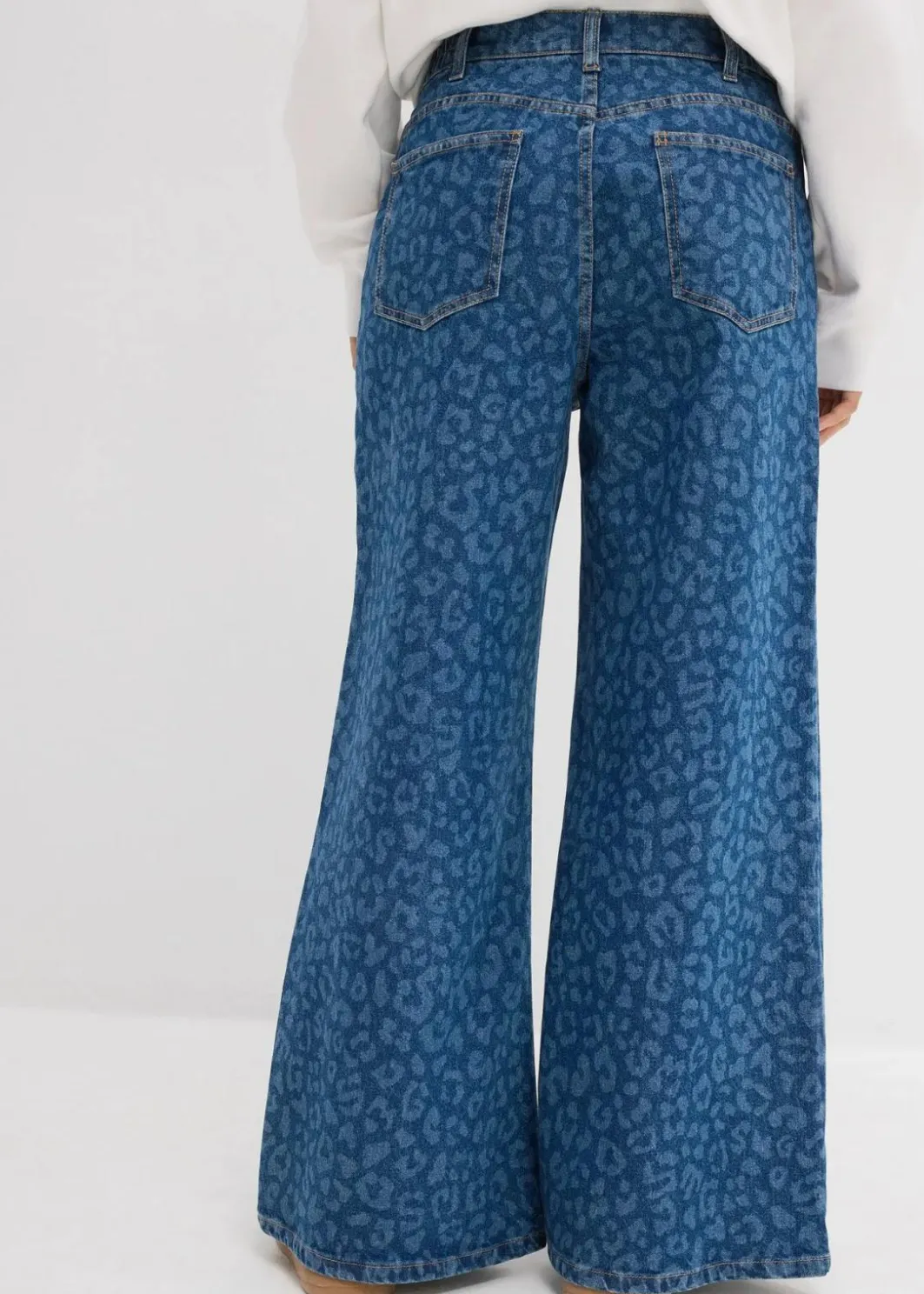 Discount Wide-Leg-Jeans Mid Waist Damen Kurzgrößen|Jeans
