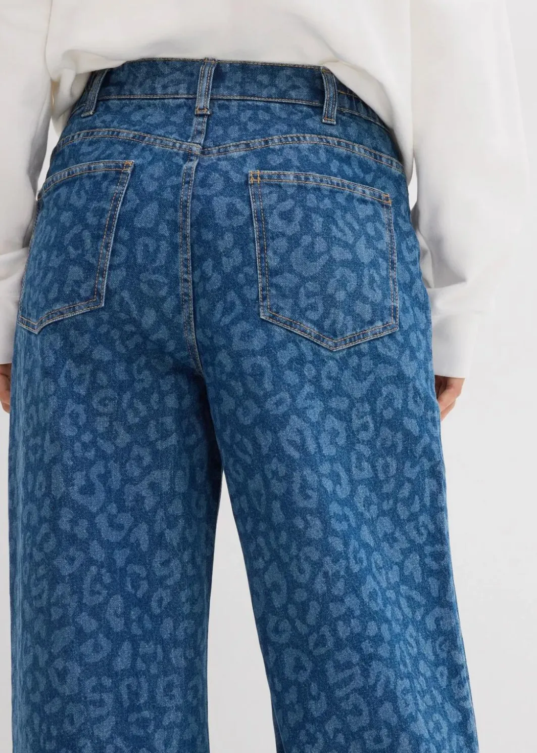 Discount Wide-Leg-Jeans Mid Waist Damen Kurzgrößen|Jeans