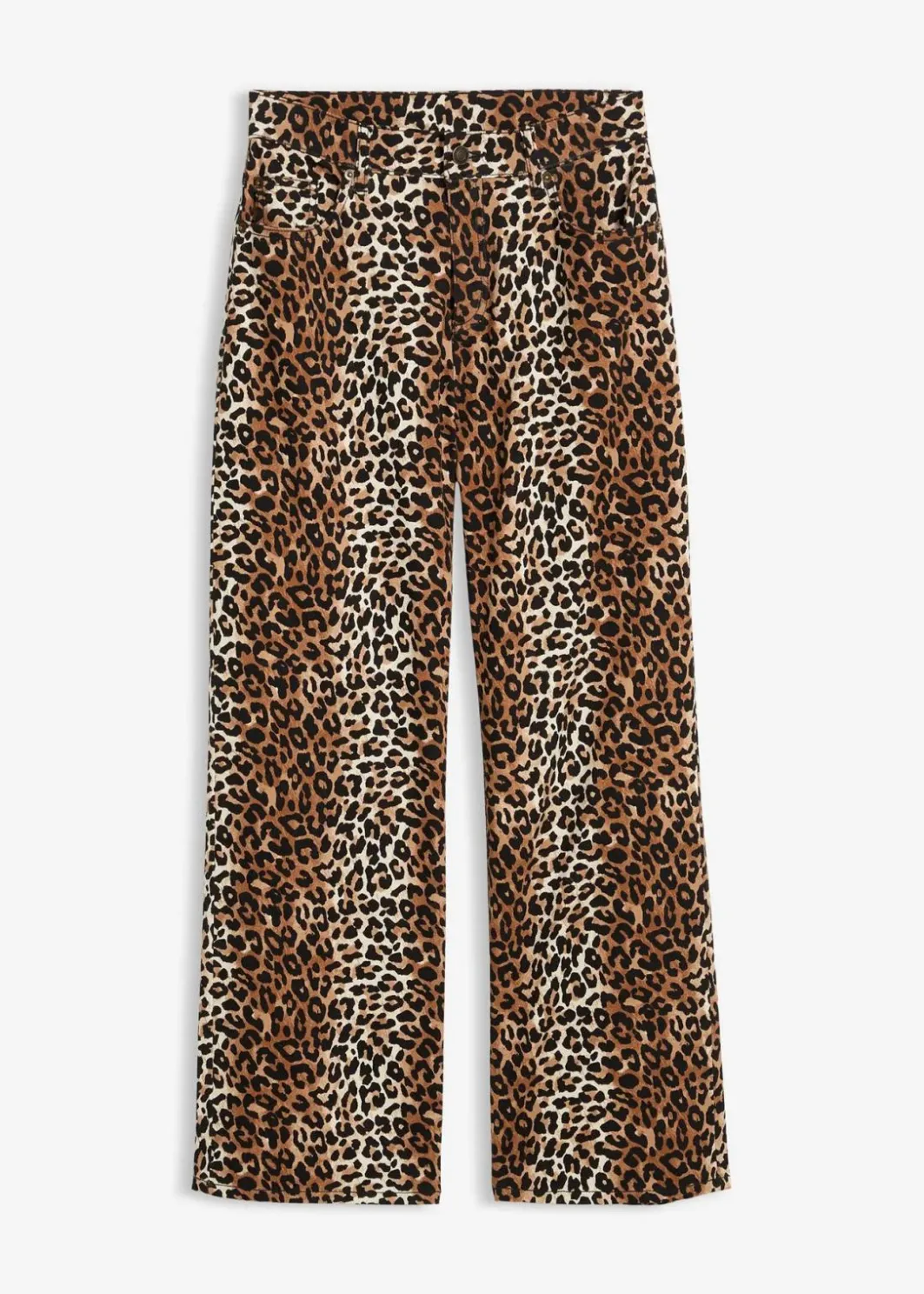 Hot Wide-Leg-Jeans Mid Waist Kinder Mädchen 9-16 Jahre·Jeans