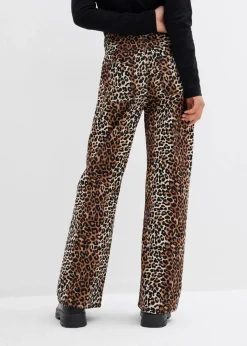 Hot Wide-Leg-Jeans Mid Waist Kinder Mädchen 9-16 Jahre·Jeans
