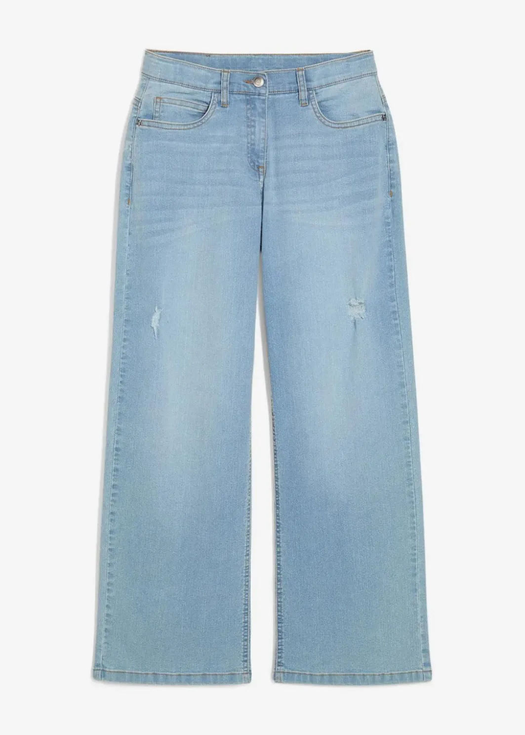 Best Wide-Leg-Jeans Mid Waist Kinder Mädchen 9-16 Jahre·Jeans