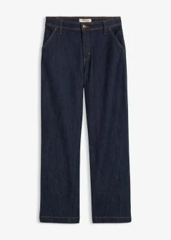 Discount Wide-Leg-Jeans Mid Waist Kinder Mädchen 9-16 Jahre·Jeans