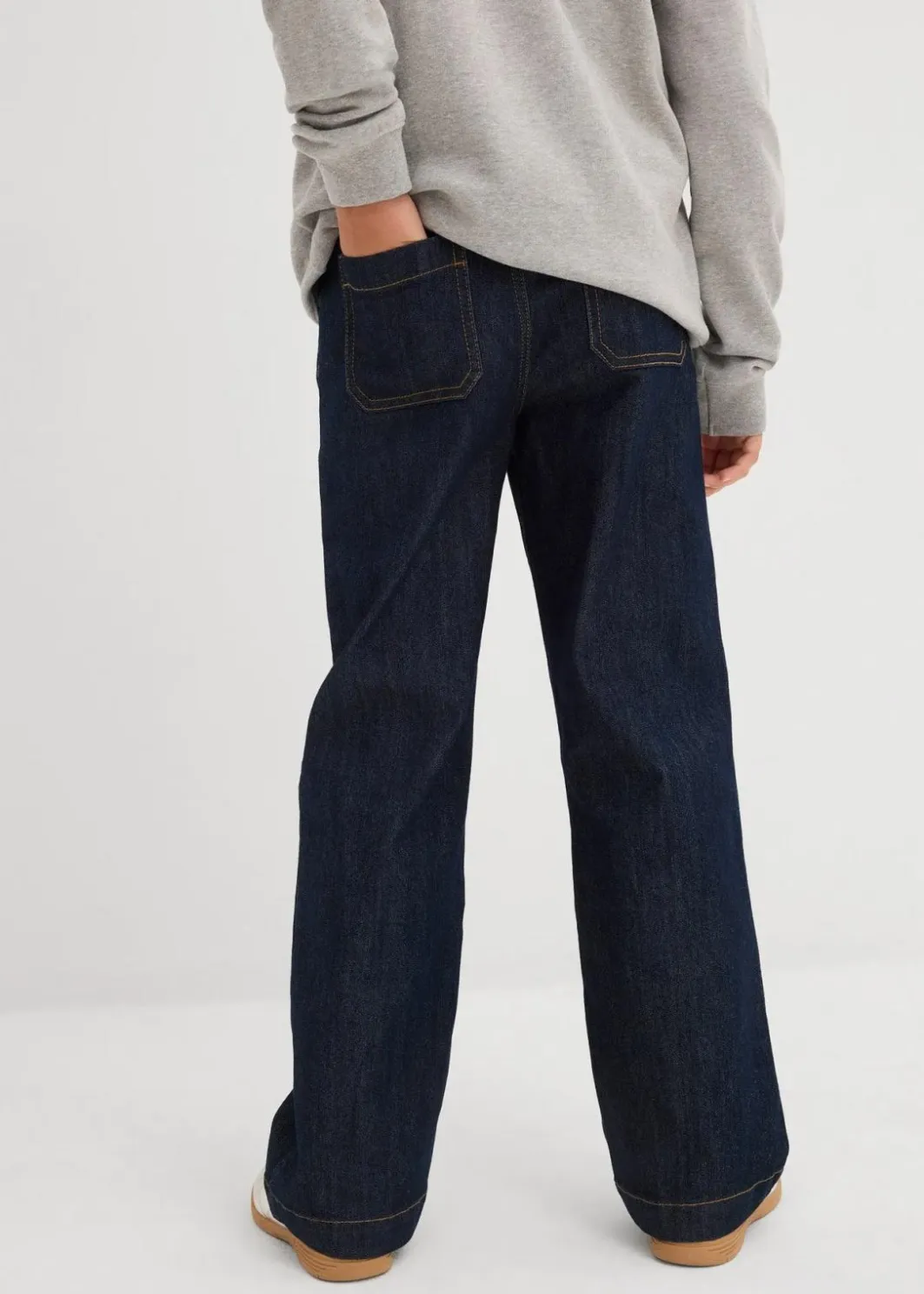 Discount Wide-Leg-Jeans Mid Waist Kinder Mädchen 9-16 Jahre·Jeans