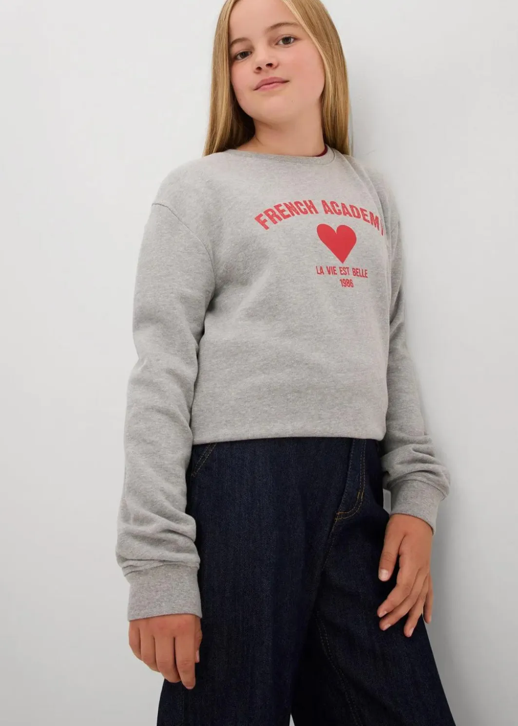 Discount Wide-Leg-Jeans Mid Waist Kinder Mädchen 9-16 Jahre·Jeans