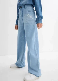 Kinder bonprix Mädchen 9-16 Jahre·Jeans|Mädchen 2-8 Jahre·Nachhaltigere Materialien|Wide-Leg-Jeans Mid Waist