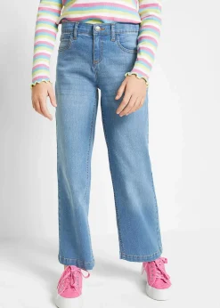 New Wide-Leg-Jeans Mid Waist Kinder Mädchen 9-16 Jahre·Jeans