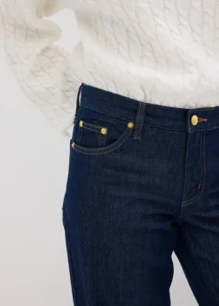 Damen bonprix Bekleidung·Shirts & Tops|Jeans|Wide-Leg-Jeans Mid Waist